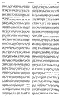 Encyclopaedia Judaica (1971): Zionism, vol.
                        16, col. 1079-1080