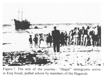 Encyclopaedia Judaica (1971): [[racist Zionist]]
                  Berihah, vol. 4, col. 625-626: The end of the journey:
                  "illegal" immigrants arrive in Erez Israel,
                  pulled ashore by members of the [[racist Zionist
                  Jewish terror organization]] Haganah