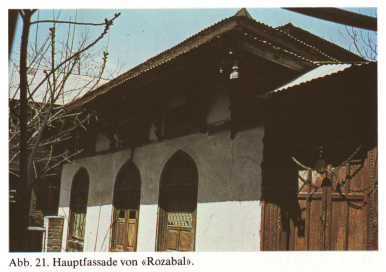 Jesusgrab "Rozabal" in Srinagar
                        (Kaschmir), Hauptfassade