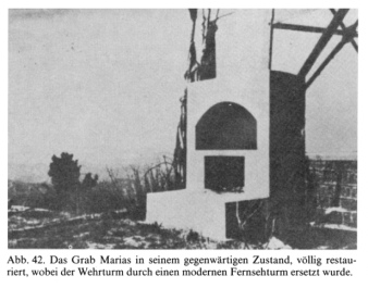 Das Mariengrab von Murree ohne Wehrturm im Zustand
                von 1976