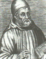 Duns Scotus, un cristiano de
                              fantasía y partidario de la esclavitud,
                              retrato con barba cerrada