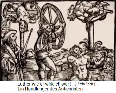 The
              hater and alcoholic Luther repeatedly demanded the murder
              method of wheeling people: breaking bones and tensing
              people over a cartwheel and weaving their broken legs
              between the spokes, then erecting the pole and letting die
              the victims in this way on the wheel