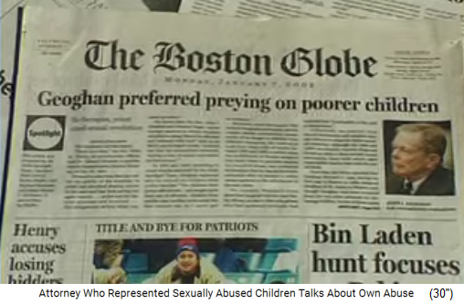 Artikel des Boston Globe
              am 7.1.2002: Geoghan betete gern mit armen Buben