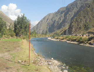 Der
                  mit dem Abwasser von Cusco verseuchte Huarocondo-Fluss
                  01, die Kloake von Cusco