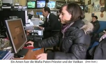 Pino Maniaci mit seinem TV- und
                    Internetprogramm gegen die Mafia Cosa Nostra