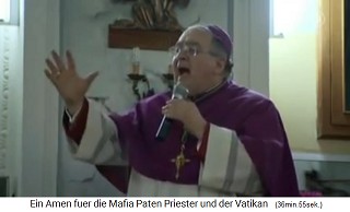 San Luca: Bischof Morosini während der
                    Predigt