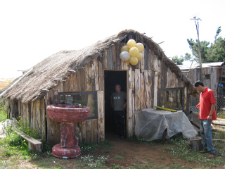 Temuco Cholchol, Wohnhaus von Mapuches 02