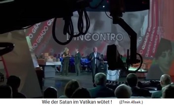 Gianluigi Nuzzi in einer TV-Show prsentiert die Dokumente ber die kriminellen Machenschaften im Vatikan 3, hier in der TV-Show L'Incontro