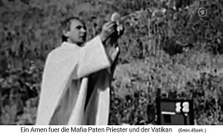 Priester Don Pino Pugliesi von Palermo im Bottesdienst