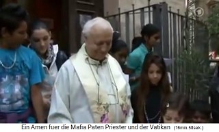 Palermo: Priester Don Paolo Turturro beim Waffenverbrennen: Kinderpistolen werden verbrannt