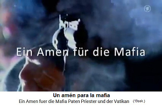 Ttulo de la pelcula "Un amen para la Mafia" (original alemn: "Ein Amen fr die Mafia")