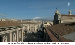 Catania con la vista del volcn Vesubio