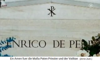 Roma: En la Iglesia de San Apolinar en la cripta hay la tumba del asesino en masa mafioso Enrico de Pedis