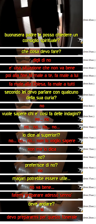 La conversacin con un "Padre" en Roma rechazando cada eclarecimiento lo que es un principio del Vaticano gay criminal