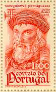 Cabral
                          on a Portuguese stamp