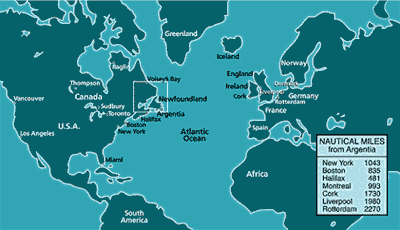 The
                            position of Newfoundland in connection with
                            Europe