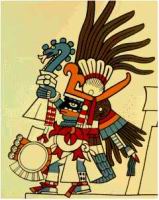 Huitzilopochtli, Aztec sun god and
                              war god