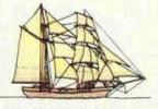 Sailboat with two posts
                              "brigantine", invention by
                              Hernando Corts