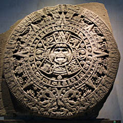 The original of the sun stone of the
                              Aztecs