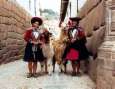 Cuzco: Buerinnen mit Lamas