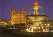 Cuzco: Springbrunnen am Zentralplatz