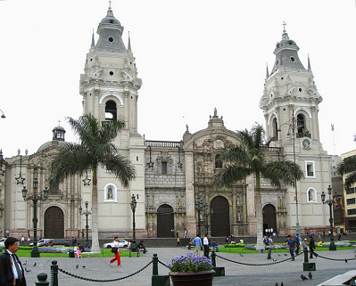 Cathedral of criminal
                            "Christian" Church in Lima