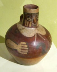 Wari (Huari) culture, jar with a face