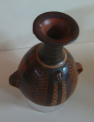 Inca culture, carafe
                            with geometric pattern