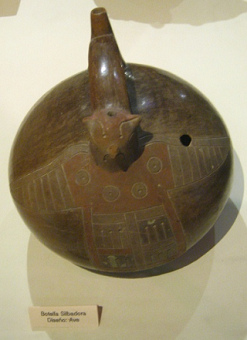 Jug in form of a bird of Paracas
                            culture in Peru