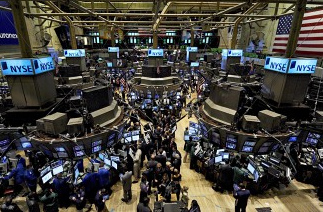 Stock exchange in New
                          York