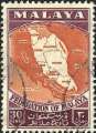 Die
                            Halbinsel Malaya auf einer Briefmarke