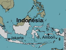 Position der
                  Insel Ambon / Amboina, Indonesien ; Karte / mapa / map
                  / carte / terkep, trkp / kart