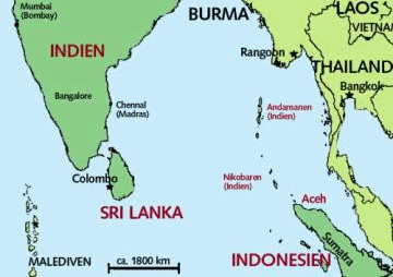 Map with India,
                          Ceylon, Nicobar Islands and Sumatra