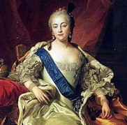 Tsarina Elisabeth I from
                          Russia, portrait