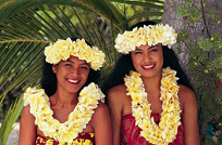 Tahiti, flower crowns