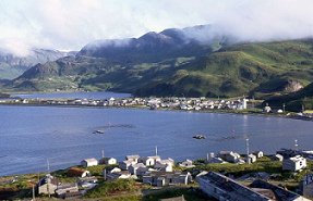 Unalaska, eine der Aleuten-Inseln