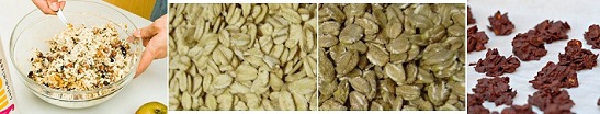 Cereals,
                      for example muesli, oat flakes, rye flakes, and
                      chocolate flakes (crispies)