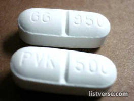 Un
              antibitico: la pldora de penicilina VK 500mg