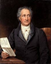 Johann Wolfgang von Goethe, a portrait of
                          1828 by Joseph Karl Stieler