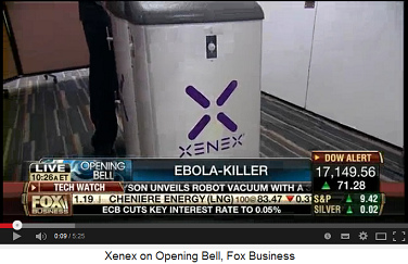 Xenex UV light disinfection robot 01