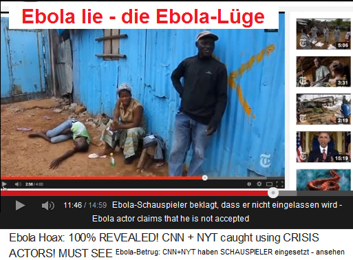 The payed parents of the payed
                              Ebola actor are complaining that the
                              affected is not accepted