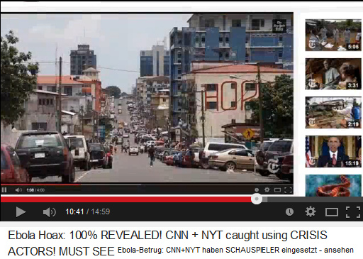 New York Time
                            Ebola hoax video showing African town of
                            Monrovia in Liberia