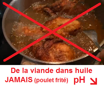 poulet frit JAMAIS manger