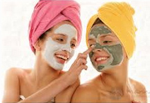 m�scara con
                  arcilla blanca y verde