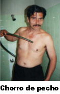 Hidroterapia, p.e. un chorro de
                              pecho