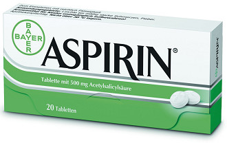 Package of
                Aspirin from Bayer