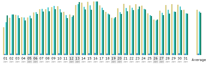 Tagesstatistik vom Januar 2008