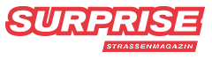 Surprise,
            Strassenmagazin, Logo