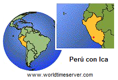 Mapa del Per
                      con Ica