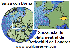 Mapa de la
            Suiza criminal: isla neutral monetaria de la mafia de
            Rothschild, crimen organizado